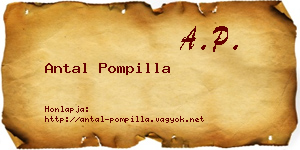 Antal Pompilla névjegykártya
